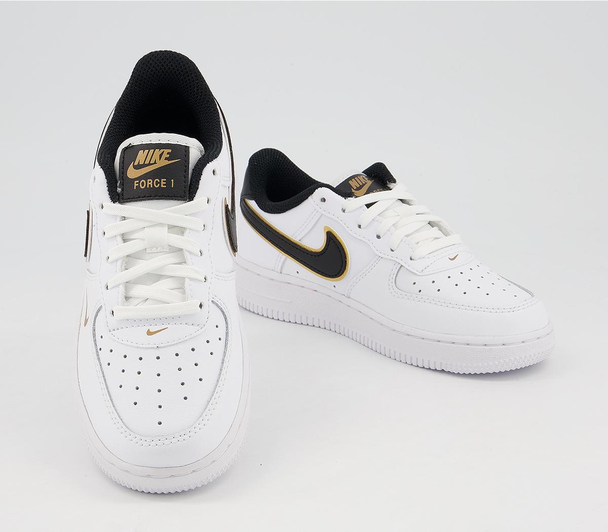 Air Force 1 07 White Black Metallic Gold