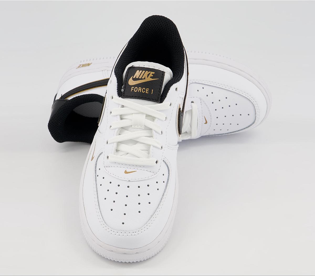 Air Force 1 07 White Black Metallic Gold