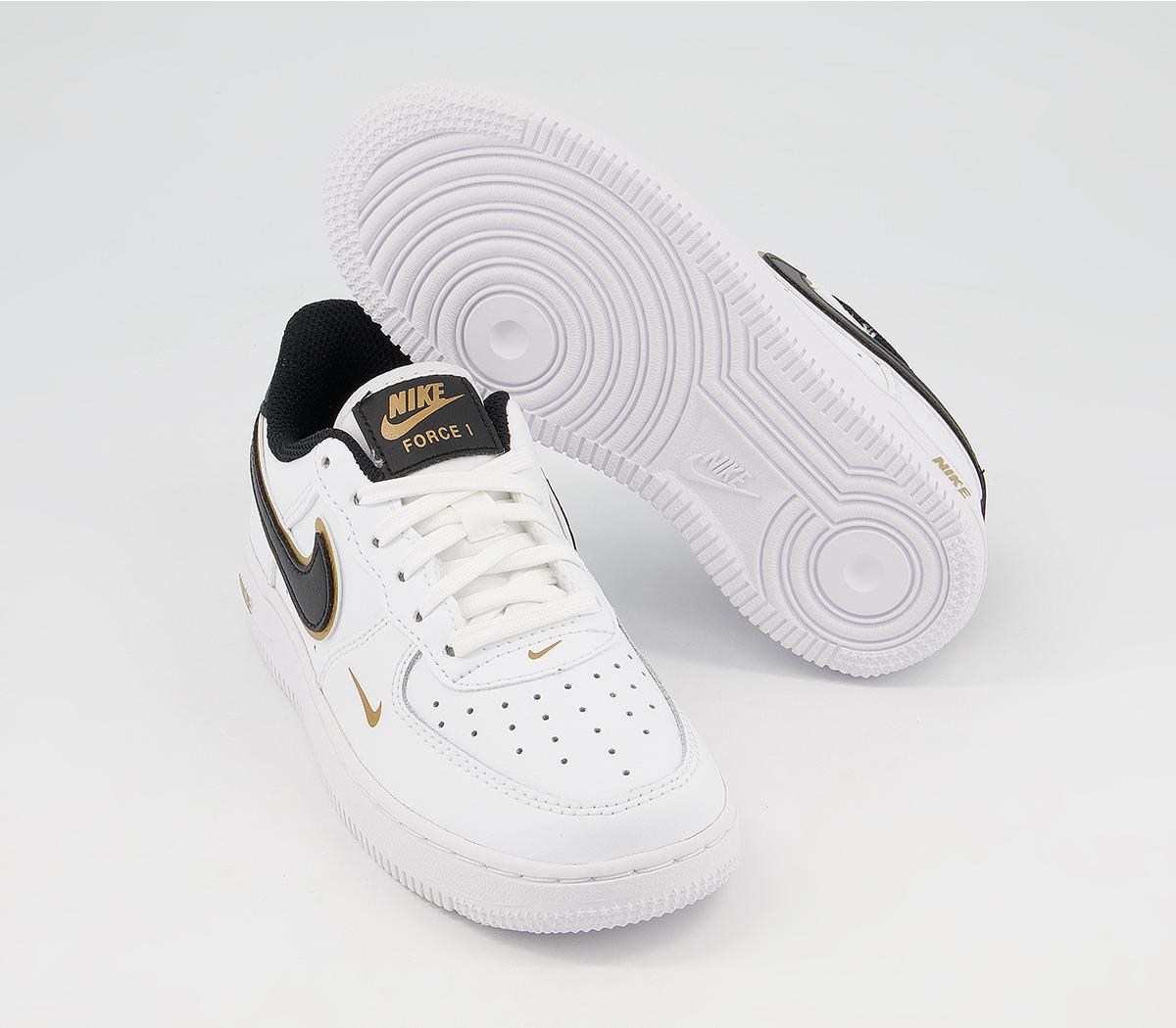 Air Force 1 07 White Black Metallic Gold