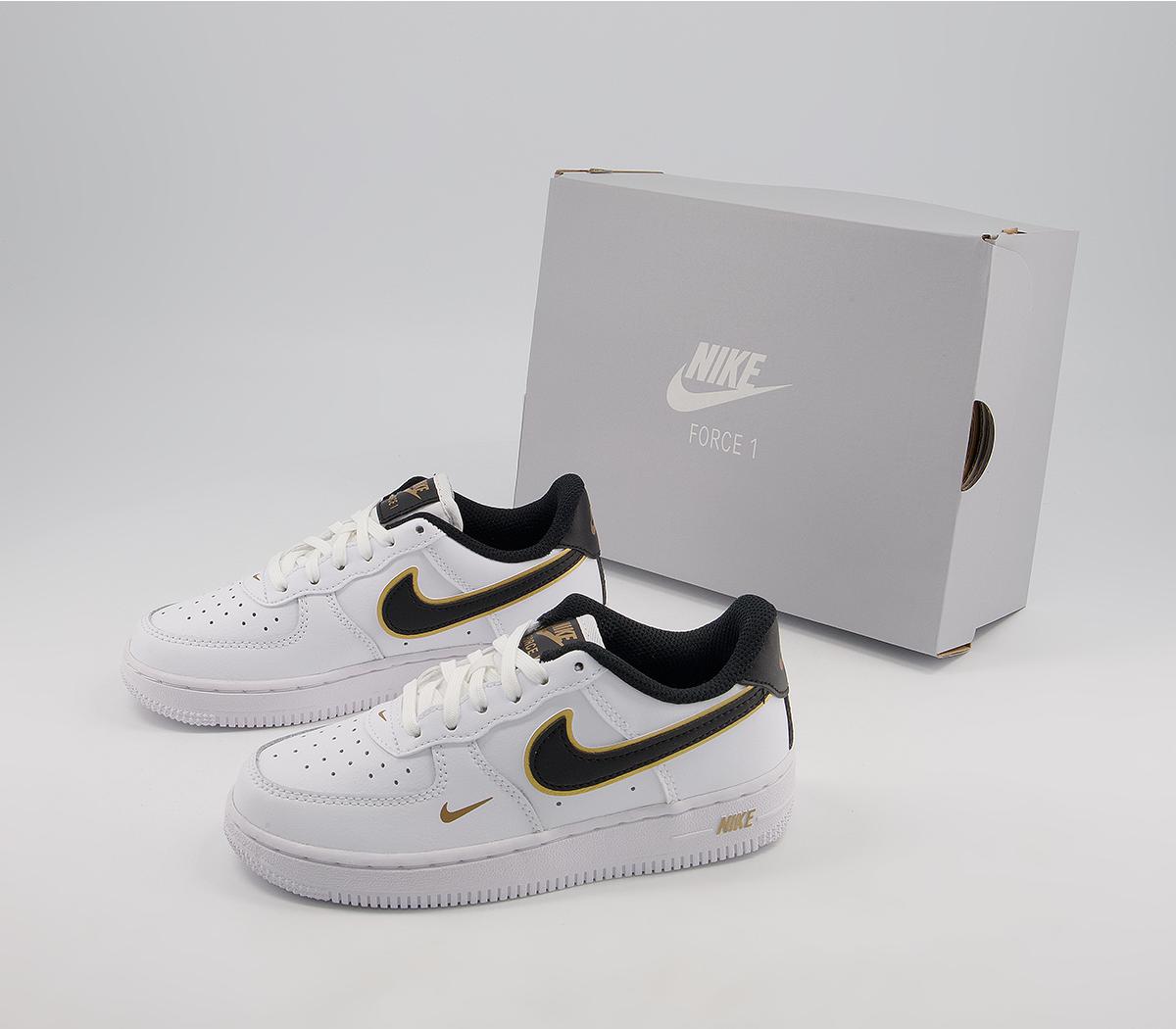 Air Force 1 07 White Black Metallic Gold