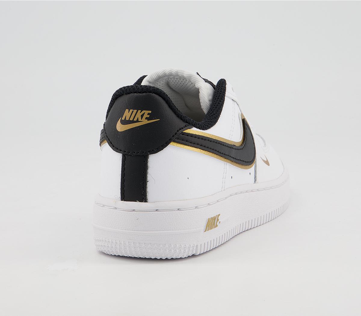 Air Force 1 07 White Black Metallic Gold