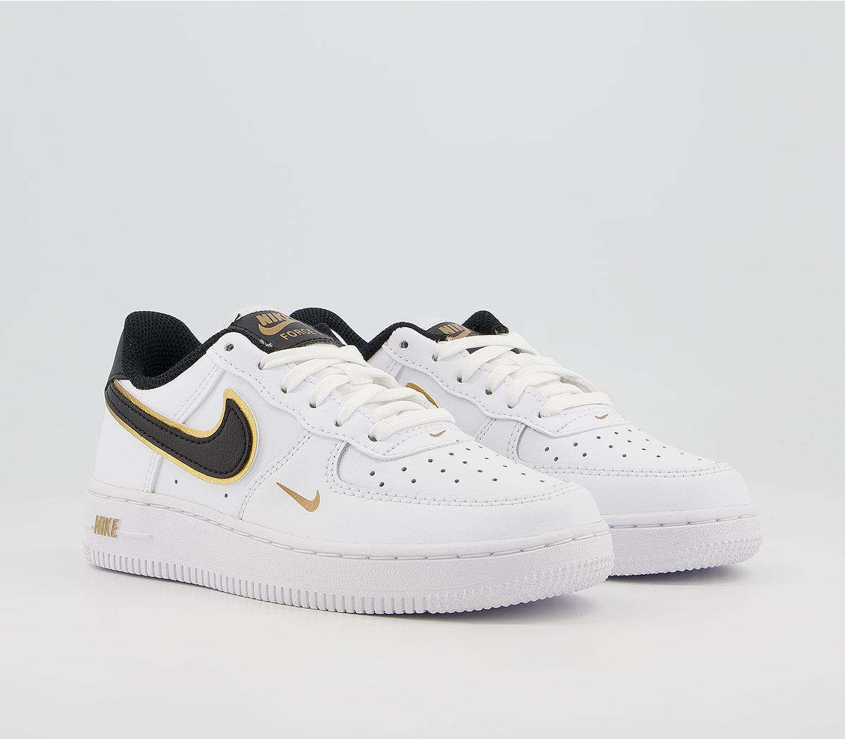Air Force 1 07 White Black Metallic Gold
